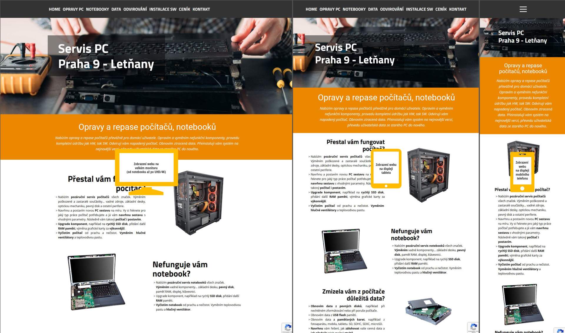 Reference Web - Opravy PC